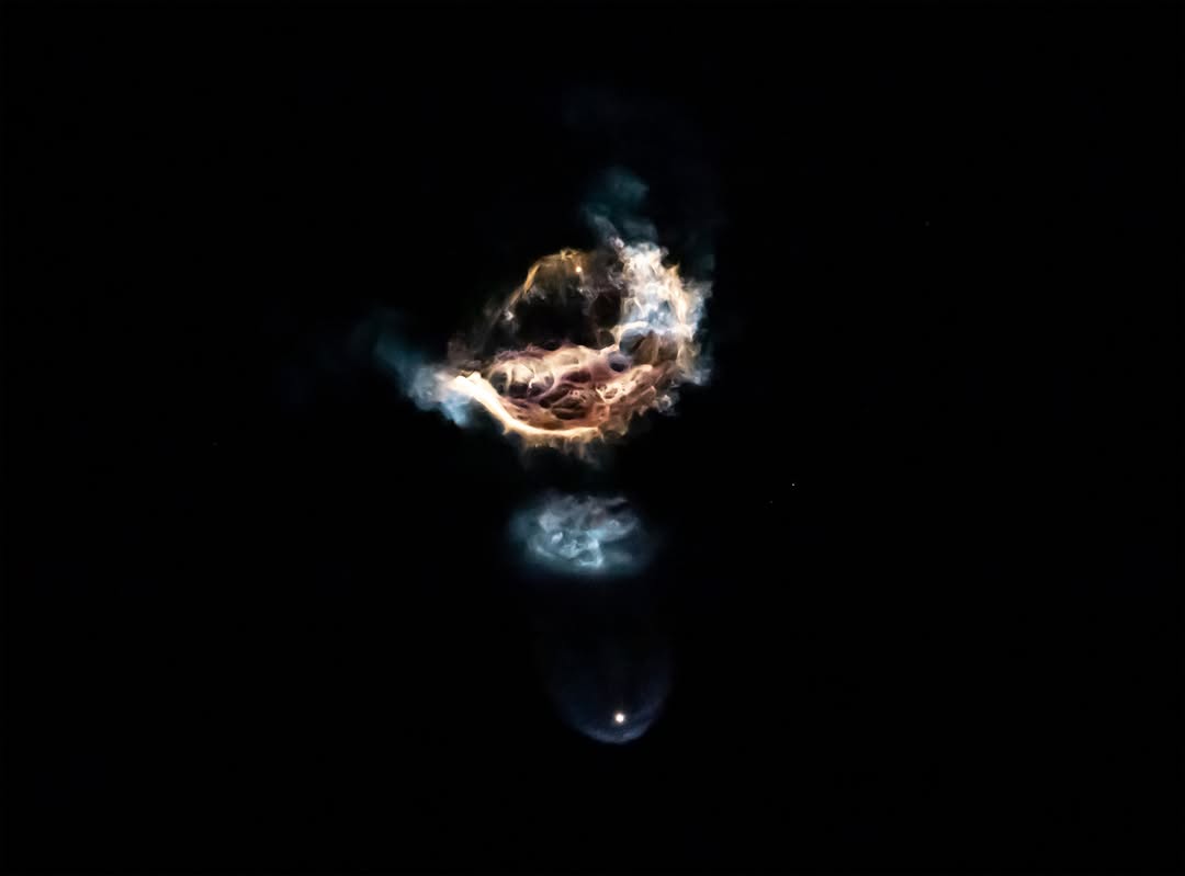 Falcon 9从加利福尼亚起飞，完成了这一助推器的第二次任务。 @spacex