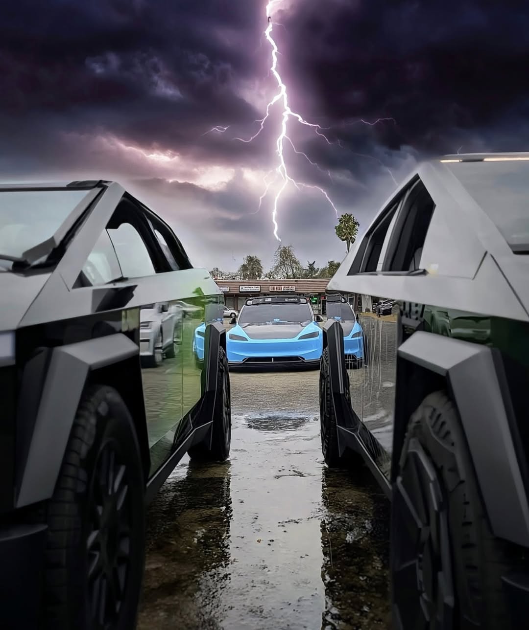 electric ⚡️
#cybertruck #teampixel #lightening #gloomy #cloudy #wrappedcars #wrappedtrucks #explorepage #trending #trendy #fyp #foryoupage #foryou @tesla.mann_