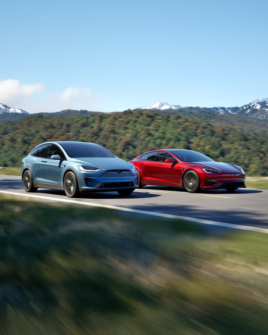 Model S 和 Model X 现在更棒了——今天在美国推出 🇺🇸 亮点: – 冰霜蓝车漆颜色 – 最长续航里程可达 410 英里(Model S 长续航版——我们迄今为止续航最长的特斯拉) – 更安静的内部环境:更少的风噪和路面噪音,主动降噪效果更佳 – 新轮毂设计与改进的空气动力学 = 更长续航 – 前脸摄像头,提升视野 – 动态氛围灯,在进入车辆时会在仪表板和车门上呈现独特的动画效果 – 新的衬套和悬挂设计带来更平稳的驾驶体验 – 自适应驾驶光束 – Model S Plaid 的全新外观设计,优化了高速稳定性 – 第三排乘客和行李空间更大(Model X) @teslamotors