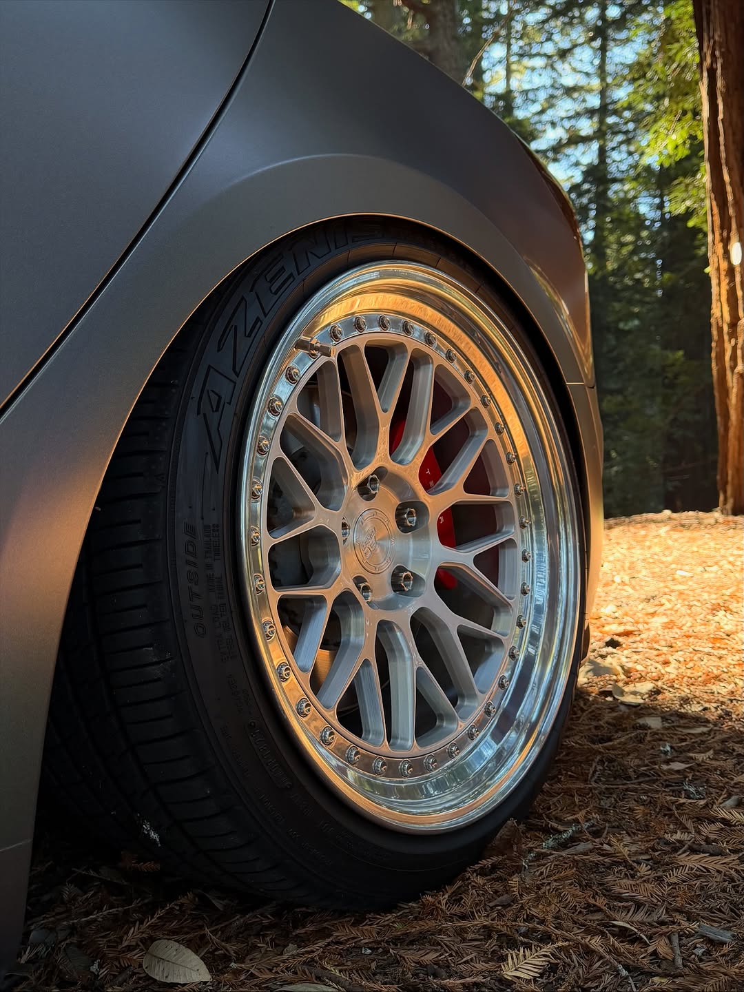 像这个季节的落叶一样被装袋了 🍂 #tesla #airsuspension #cars #november @m3p_gio