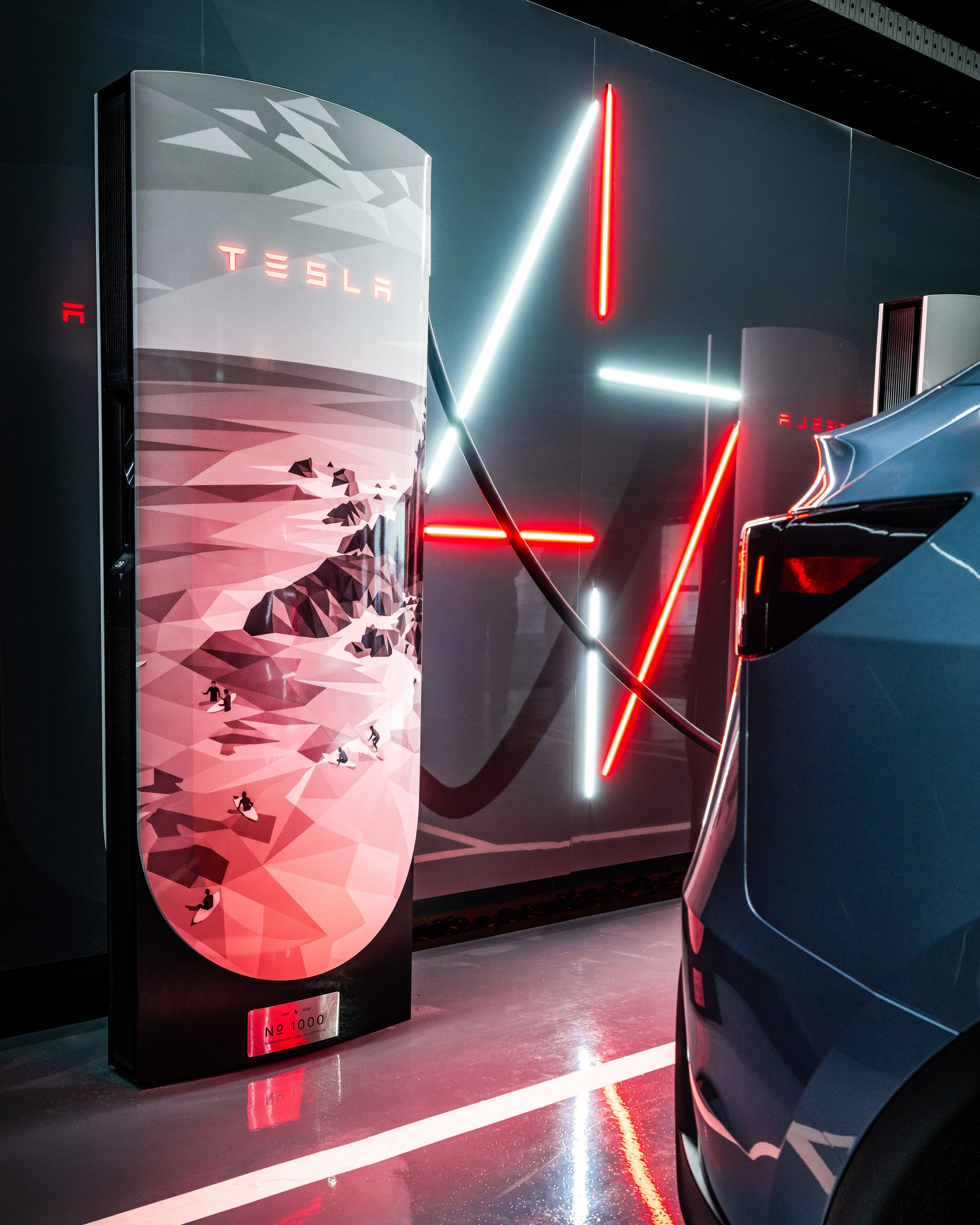 庆祝澳大利亚第1000个超级充电站⚡️——现已在拜伦湾开放 @teslamotors