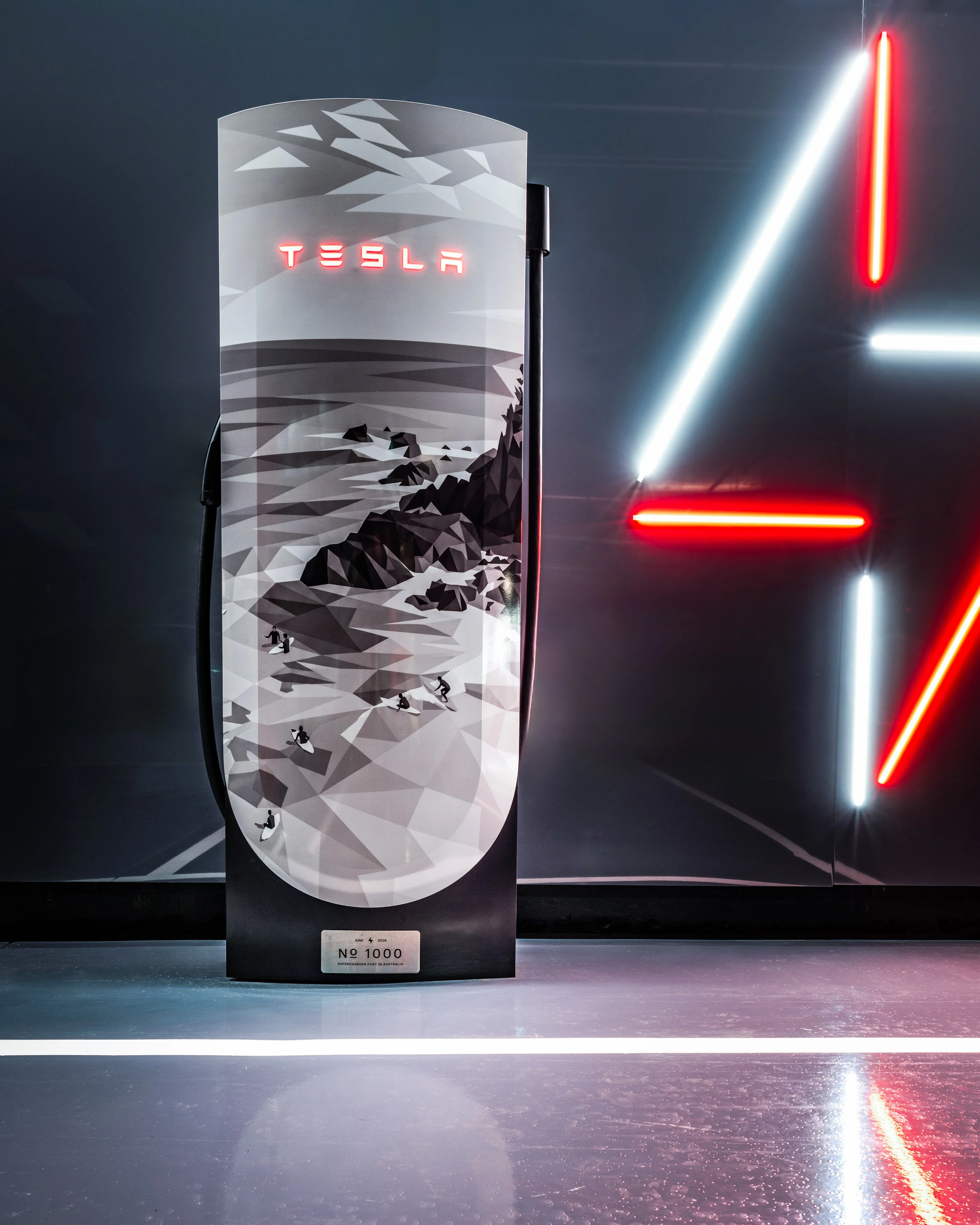 庆祝澳大利亚第1000个超级充电站⚡️——现已在拜伦湾开放 @teslamotors