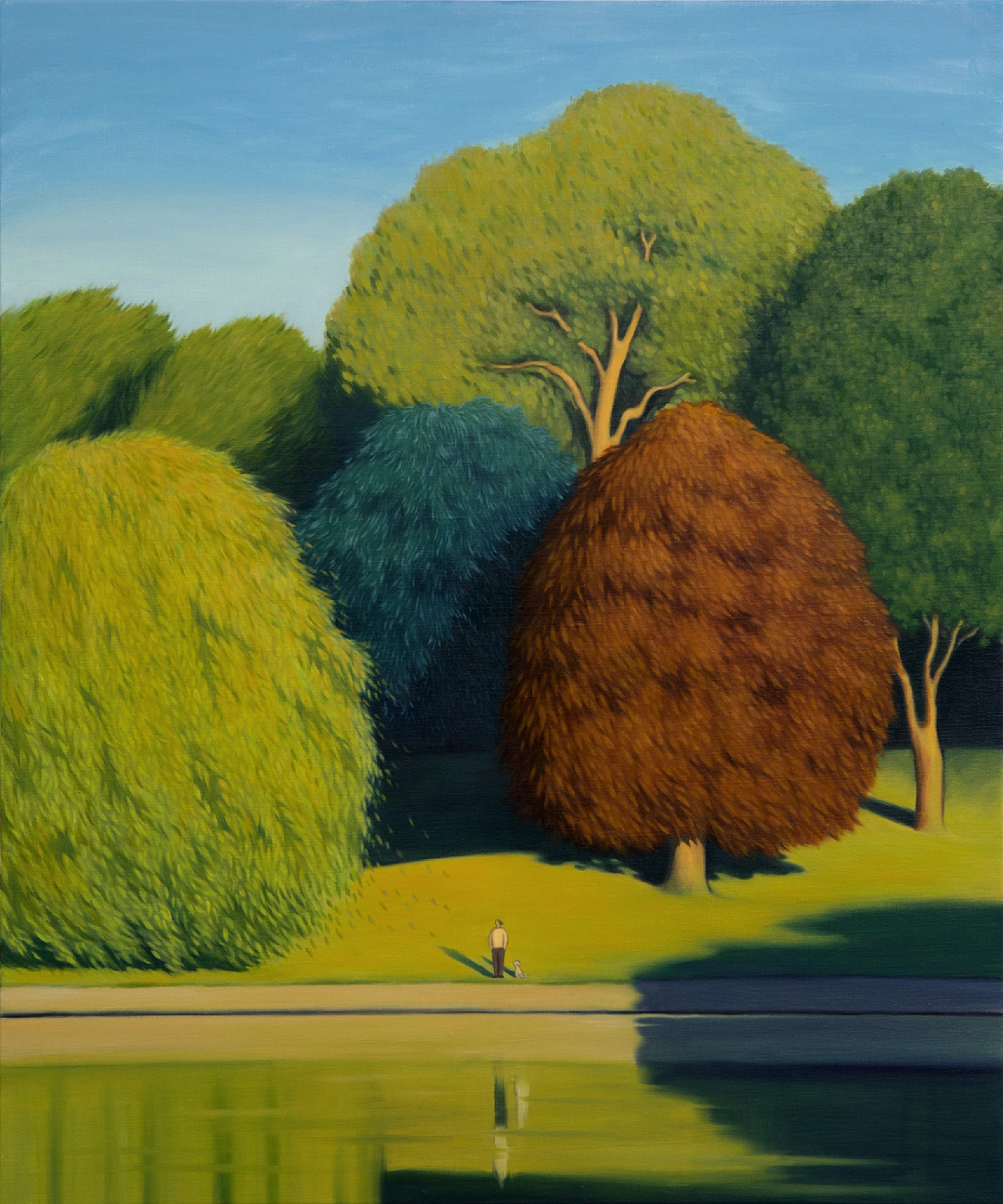 每天认识一位艺术家 | JiYoung Park JiYoung Park是一位韩国艺术家，以柔和的色彩和永恒的美学为特征，凭借自己独特的风格不断拓宽艺术范畴，包括书籍封面、电影海报、专辑封面等。她艺术的核心是对风景和大自然瞬息之美的迷恋，在模糊现实与想象的界限后，注入乌托邦式的美好愿景，邀请观众在如此快节奏的世界中，短暂驻足，在宁静中寻找慰藉，重新建立于大自然的连接，发现简单的存在之美。
	
她说：“我的作品创作似乎只有风景，这种简单有时会让我陷入徘徊和沉思，不确定前进的道路。但我发现自己依然会被所画的风景所吸引，青翠的树木、波光粼粼的湖泊、徐徐的微风唤醒了我内心深处的连接感，让我体会到宁静的力量。在新的系列作品中，我希望可以浓缩这些慰藉和宁静时刻，为疲惫的灵魂提供可以短暂休息的避风港。”
	
艺术是生活的精神支柱
我是Ashlee花花
关注我~带你走进艺术世界！
	
﻿#艺术﻿ ﻿#每日艺术家﻿ ﻿#精神世界﻿ ﻿#自然﻿ ﻿#平静﻿ @Ashlee花花