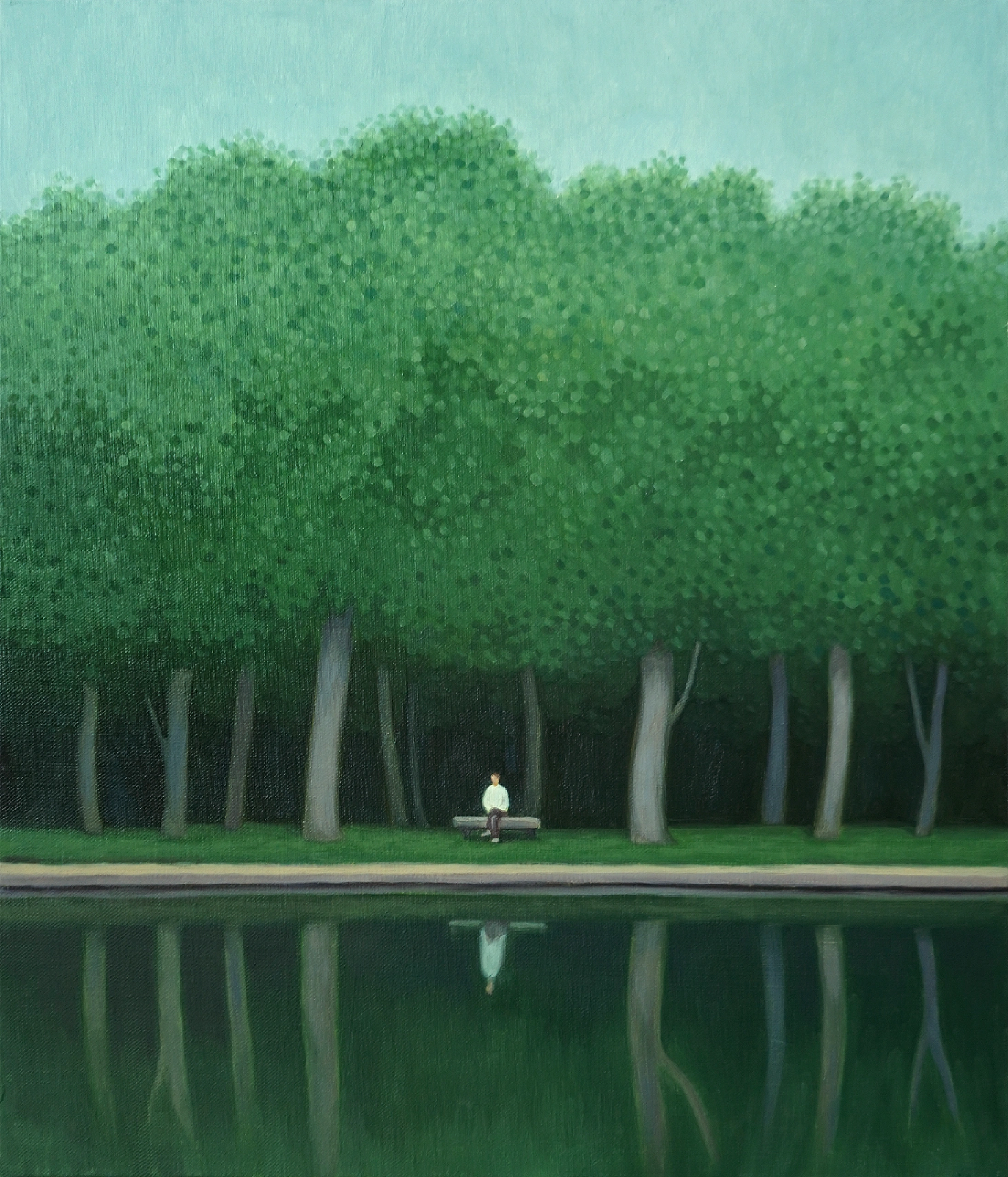 每天认识一位艺术家 | JiYoung Park JiYoung Park是一位韩国艺术家，以柔和的色彩和永恒的美学为特征，凭借自己独特的风格不断拓宽艺术范畴，包括书籍封面、电影海报、专辑封面等。她艺术的核心是对风景和大自然瞬息之美的迷恋，在模糊现实与想象的界限后，注入乌托邦式的美好愿景，邀请观众在如此快节奏的世界中，短暂驻足，在宁静中寻找慰藉，重新建立于大自然的连接，发现简单的存在之美。
	
她说：“我的作品创作似乎只有风景，这种简单有时会让我陷入徘徊和沉思，不确定前进的道路。但我发现自己依然会被所画的风景所吸引，青翠的树木、波光粼粼的湖泊、徐徐的微风唤醒了我内心深处的连接感，让我体会到宁静的力量。在新的系列作品中，我希望可以浓缩这些慰藉和宁静时刻，为疲惫的灵魂提供可以短暂休息的避风港。”
	
艺术是生活的精神支柱
我是Ashlee花花
关注我~带你走进艺术世界！
	
﻿#艺术﻿ ﻿#每日艺术家﻿ ﻿#精神世界﻿ ﻿#自然﻿ ﻿#平静﻿ @Ashlee花花