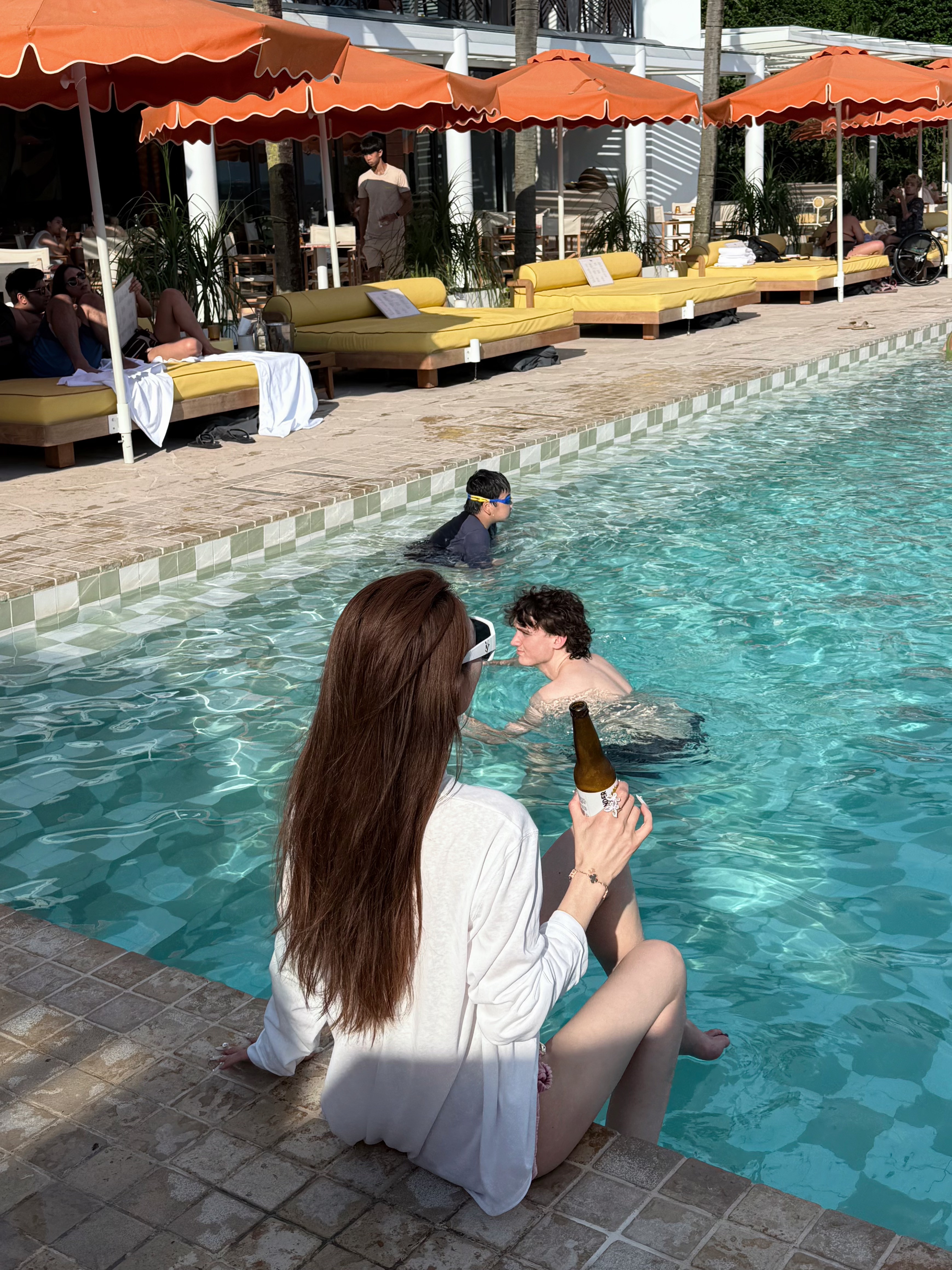 老娘与海2 #新加坡海边 #比基尼拍照 #正常拍摄无不良引导 @YALY甜小姐