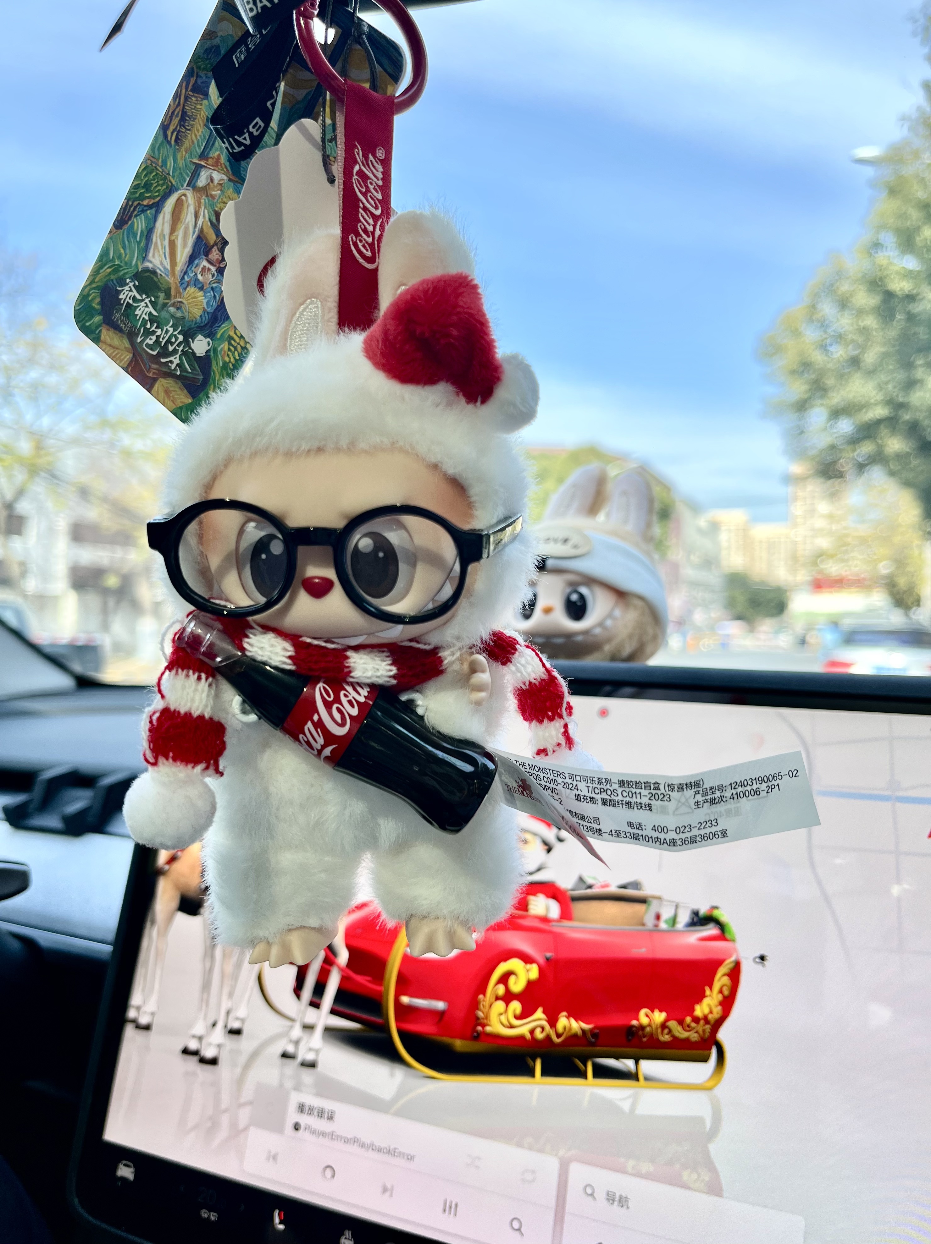 听说特斯拉和Labubu是绝配！ #labubu #车载好物 #我的车搭子 #女孩子的车内饰 #车载饰品 #二次元小卖部 @顺薪如亿👛