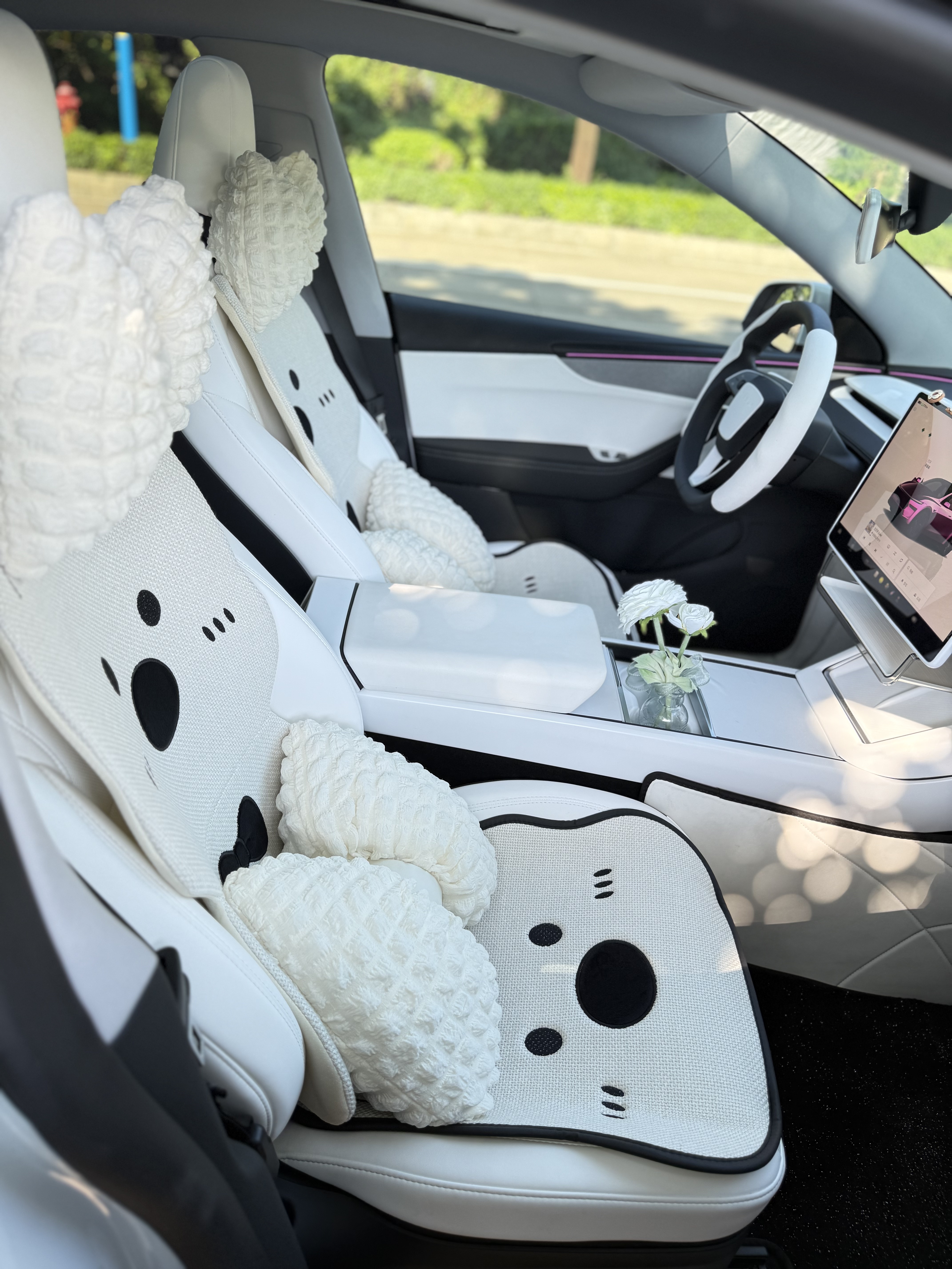 💟我的特斯拉Model Y ，长这样💕 #特斯拉焕新modely #特斯拉modely焕新版 #modely焕新版 #model3 #modely焕新 #特斯拉焕新版modely #焕新modely #焕新版modely #高级感车内饰 @开特斯拉的白小姐