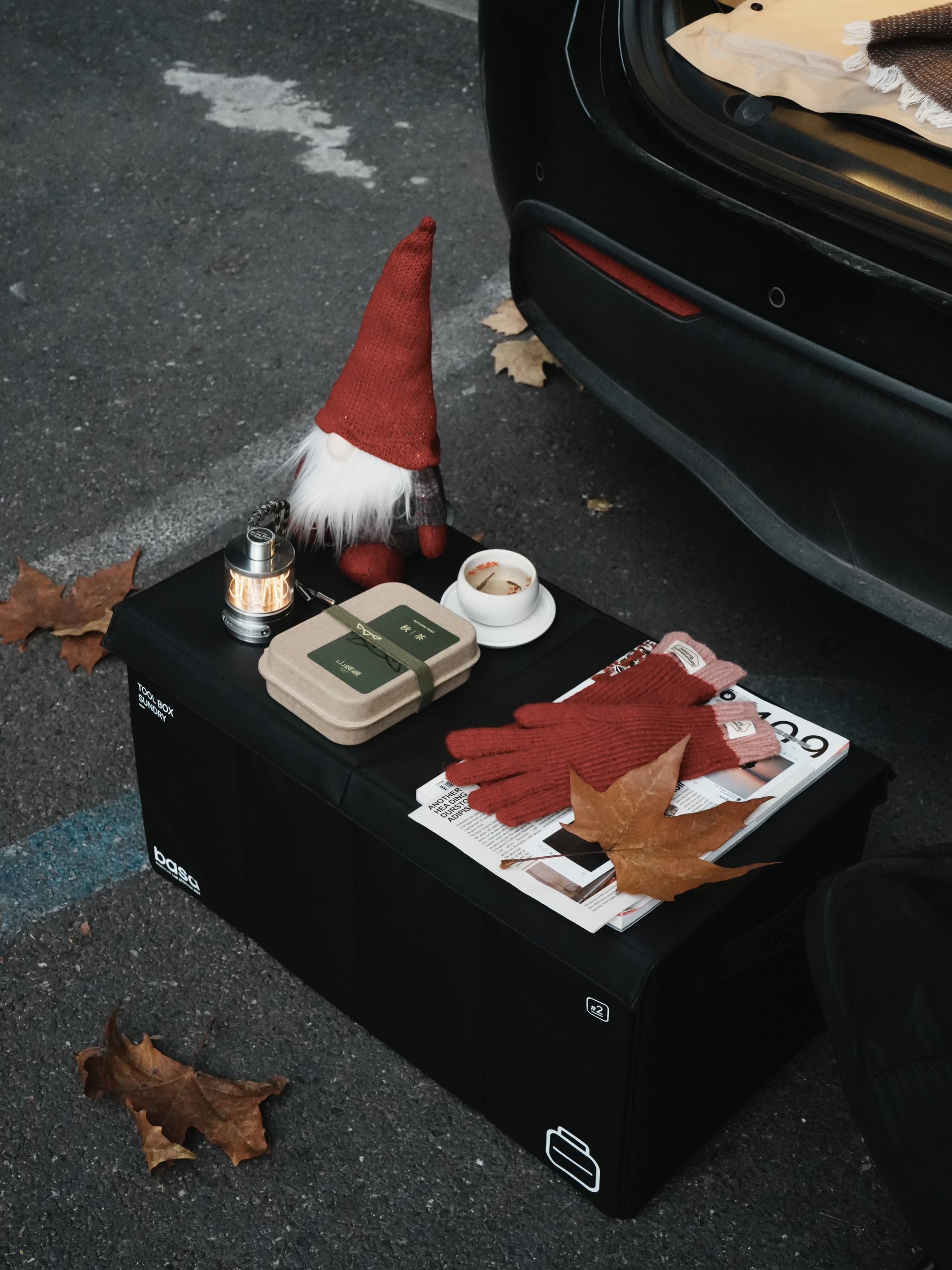 🔴𝚃𝚎𝚜𝚕𝚊｜“循环在自己的喜欢里” 梧桐叶缓缓飘落的午后，
打开后备箱——露营椅，
一杯桂花茶，一小棵圣诞树。
不多，却足够让这个十二月的缝隙透进光。
	
风穿过枝桠，
沙沙声里藏着时间的密语。
	
最简单的拥有，
往往最接近自由。
在循环的日常里，
打捞属于自己的粼粼波光。
	
#汽车博主 #特斯拉 #女生车内饰 #12月 #圣诞氛围 #圣诞树装饰 #特斯拉modely #女性成长 #碎片是生活的记录 #后备箱露营 @➰YY.