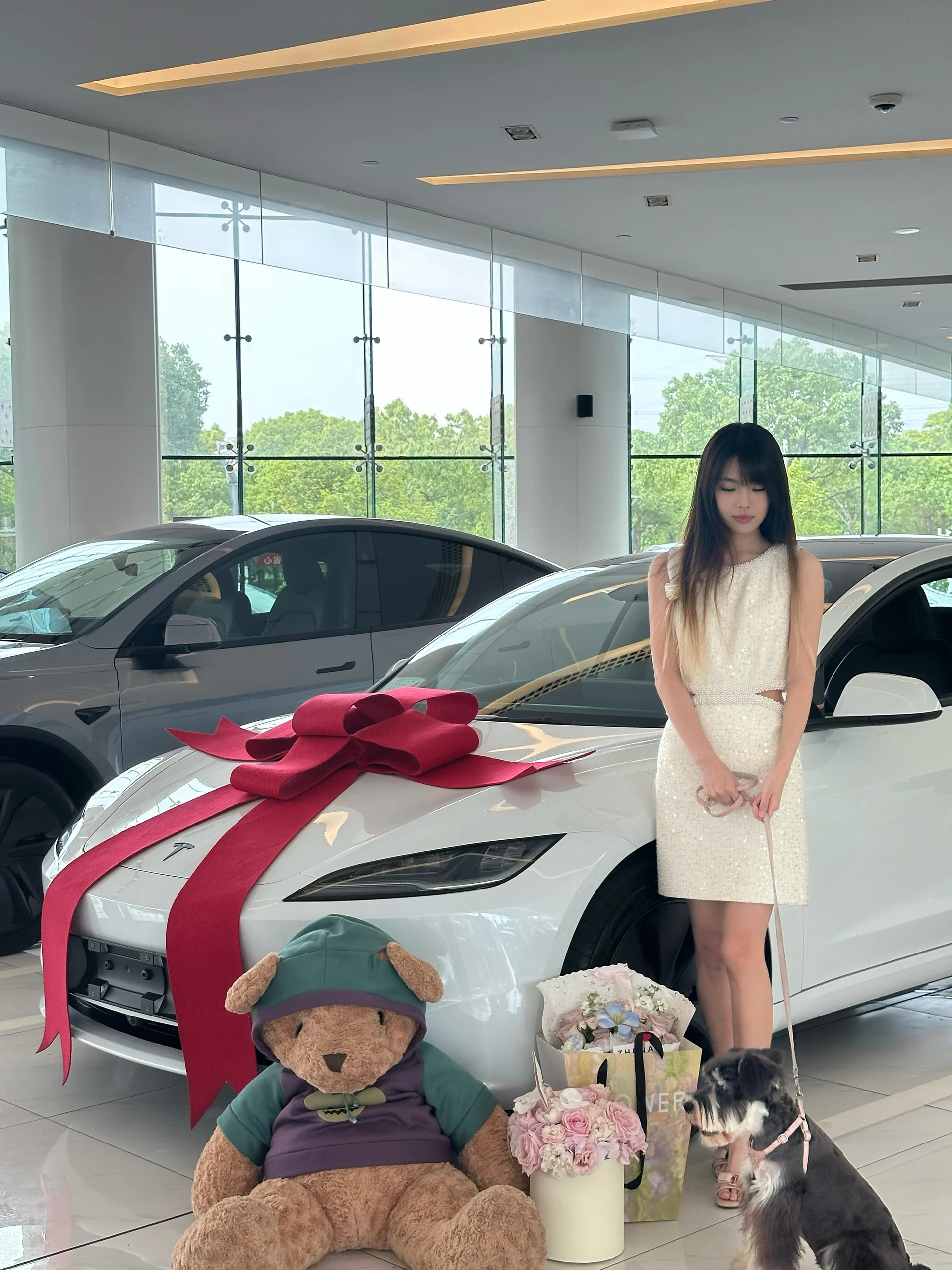 终于提车啦🚗 #大玩具 #tesla @麦麦麦