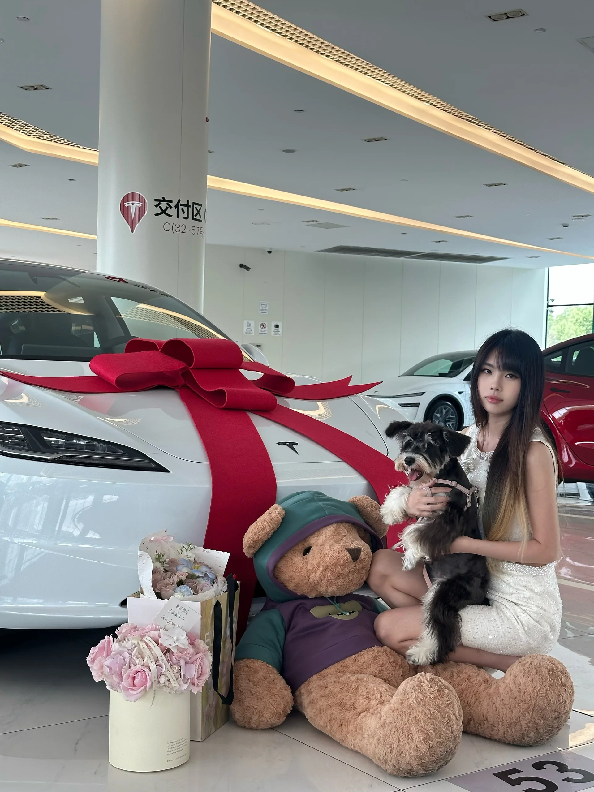 终于提车啦🚗 #大玩具 #tesla @麦麦麦