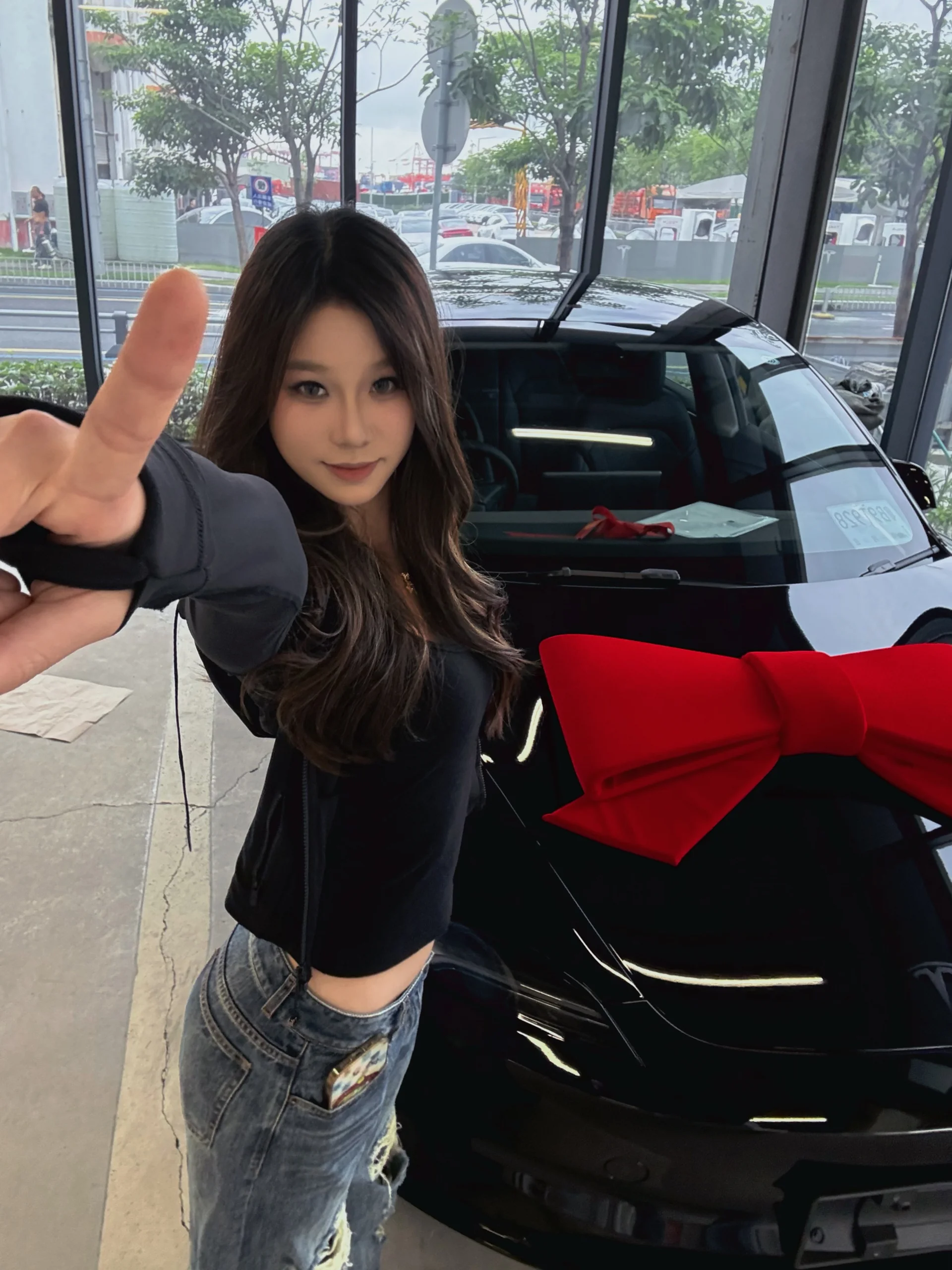 喜提 #Tesla #modle3 #大轮毂 @立青