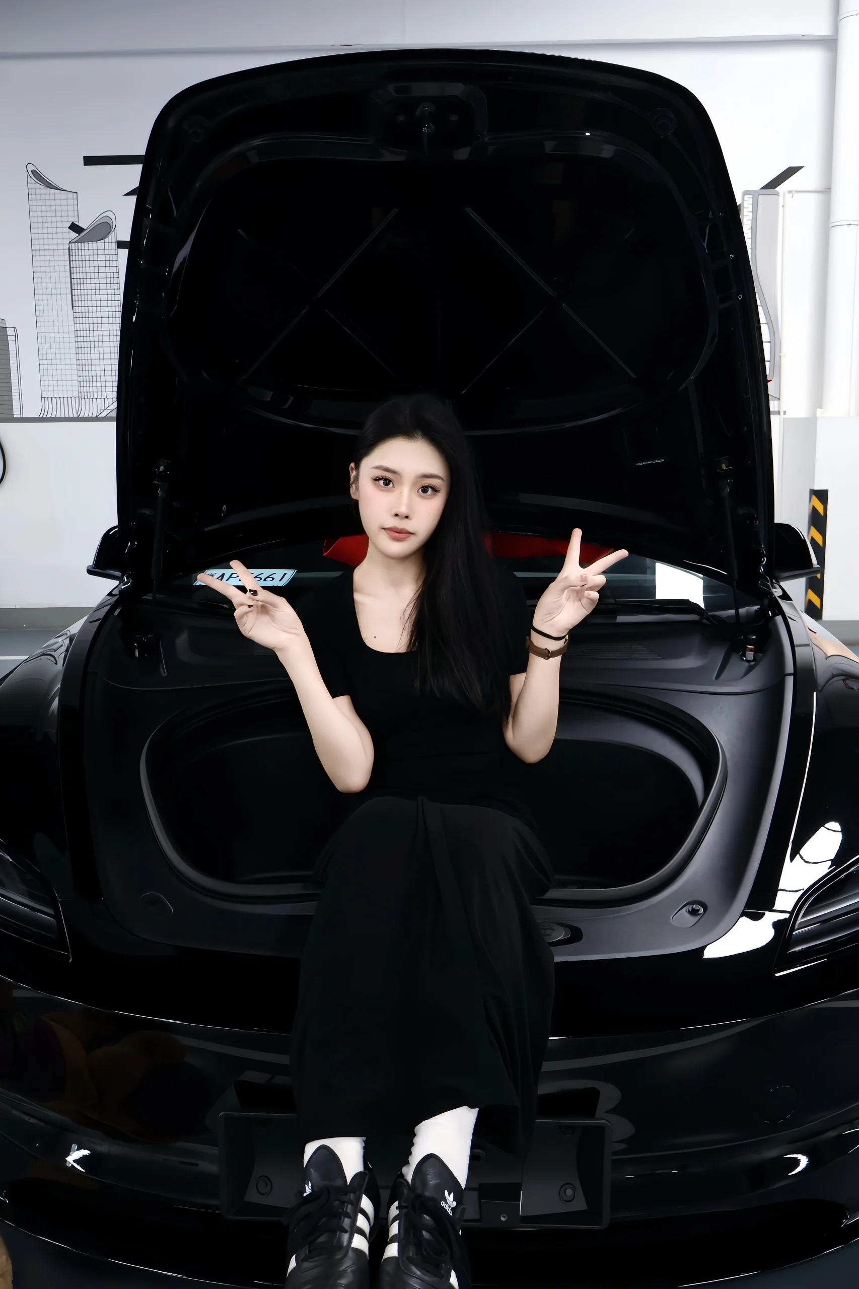 接美式男孩回家！ #特斯拉#特斯拉3 #model3 #大玩具 #提车 #提车拍照姿势 @好多肉CL