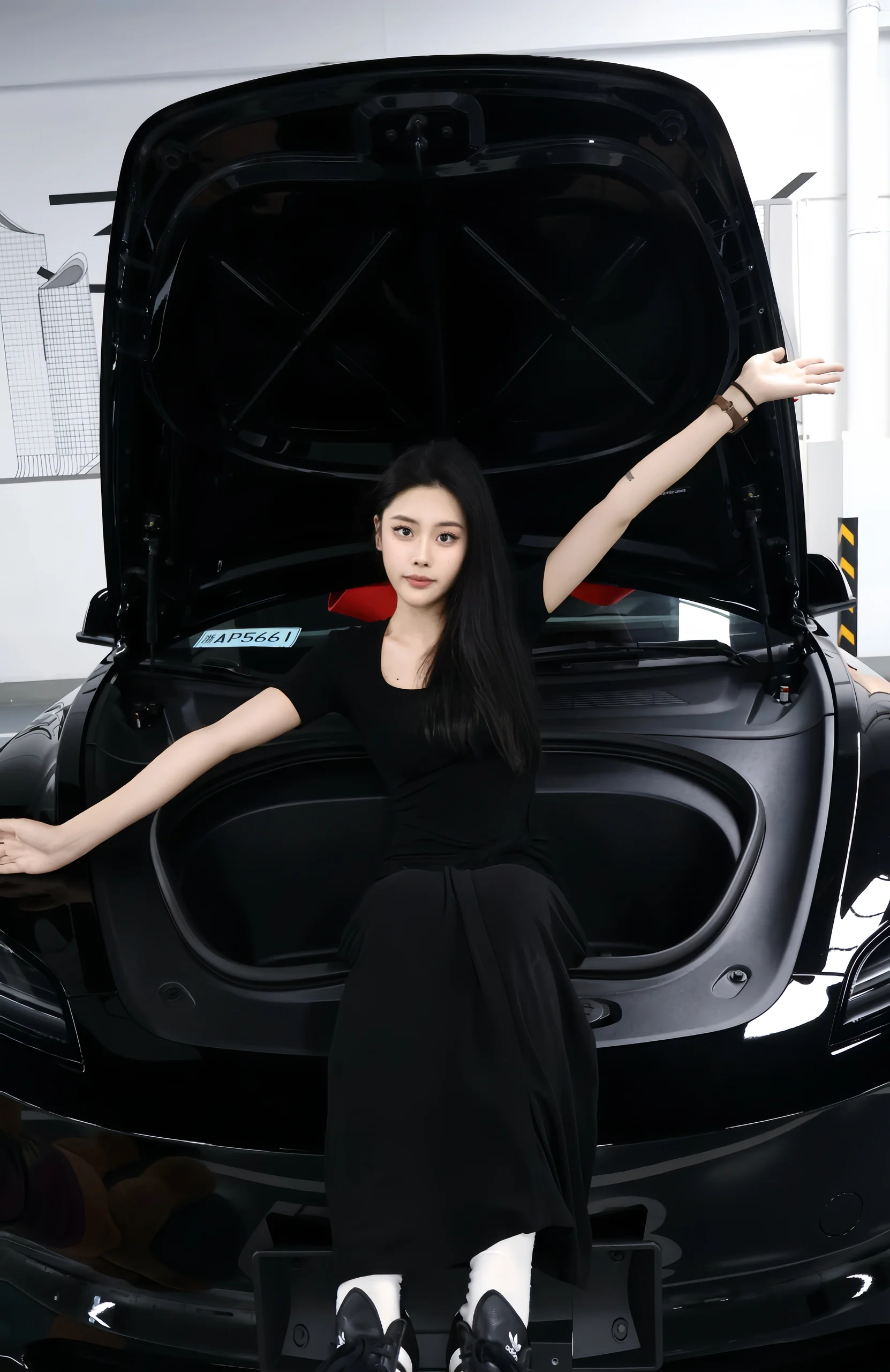 接美式男孩回家！ #特斯拉#特斯拉3 #model3 #大玩具 #提车 #提车拍照姿势 @好多肉CL